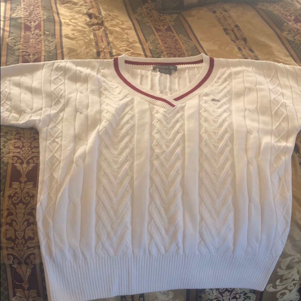Lacoste sz 42 (10) Oversized  short sleeve sweater
